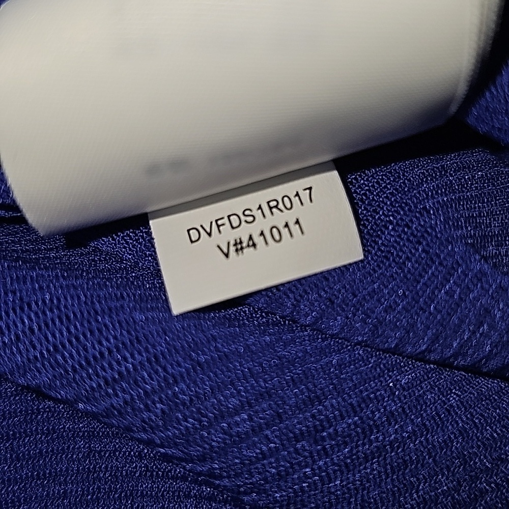 DVF Diane von Furstenbergruffle-detail fluted dress Size Small - Picture 15 of 15